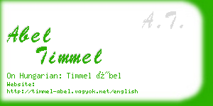 abel timmel business card